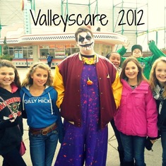 Sarah at Valleyscare with friends