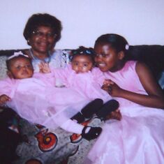 Mami with her granddaughters Lynn Ashley (Judith), Bethany (Ethel) and Stephany (Ethel)