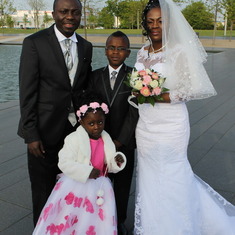 Stepson Kenneth Najeme and family
