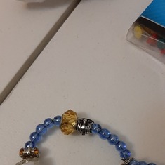 Homemade bracelet from big sister 