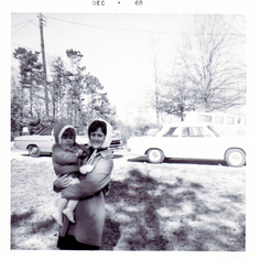 Sarah and Martha at St. George Road, December 1968