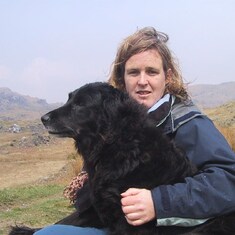 Sarah & Becky the Labrador in 2008