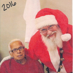 Papa with Santa