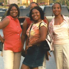 Denise, Sandy, Valeri(hidden behind Sandy) and myself touring downtown Atlanta