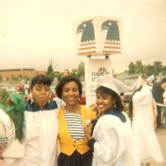 Gina, myself and Sandy at High school graduation ceremonies.  This was a proud day for all of us.