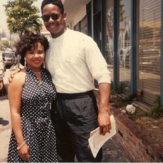 Another pic from Sandy's "Fav Album".  Yes, that's Blair Underwood. We were in California at a restaurant having breakfast and got to meet him.