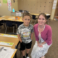 Mason and his teacher 3 rd grade 