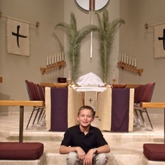 My loving altar boy!