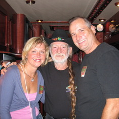 On the tour bus with Willy Nelson (long story)