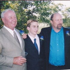 3 generations of Byers men at our wedding