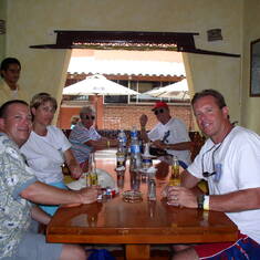 Scott, Julie, Gregg, Mom & Dad at Isla Mujeres Bar and Restaurant