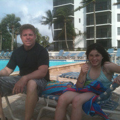 Scott and Ellie at Seawatch - Fort Myers Beach, Florida - June 2012