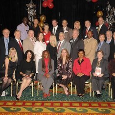 Scott Jay 2nd Row Center. Hall of Fame Luncheon 2010. To enlarge photo-double click photo on right margin of home page.