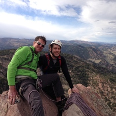 Scott guided me to the top of the first Flatiron, like he helped navigate non-climbing life.