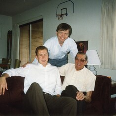 Scott with his dad  Barrett and brother  Ward