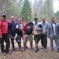 Sean with lifelong friends, Graham, Rich, Darryl, Fred, Tony and Chuck.