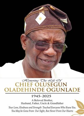 Chief Olusegun Oladeinde Ogunlade