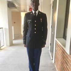 Graduation, Fort  Gordon Georgia from AIT training April 5, 2017