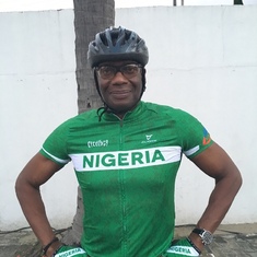 Repping Nigeria while cycling