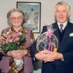 Charles and Betty's Farewell Service as they leave Holland and Belgium for the final time and return to Wales in 1995.