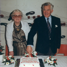 Betty and Charles celebrate their ruby wedding anniversary, 40 years.