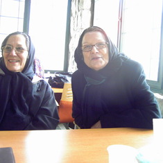 Saba and her dear friend Ute Amin - my mother in law - in Teheran's mountains winter 2007/2008