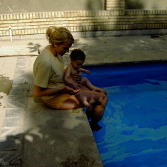 Hot Summer 2008 in Teheran - we enjoyed the pool in Sabas garden