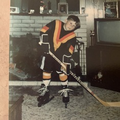 Shane, age 7.  A Canuck fan forever,