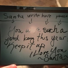 Notes from Santa (aka Shannon) she left every year when we were little. 
