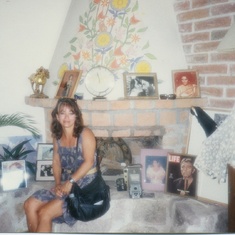 Mom in the Elizabeth Taylor/Richard Burton house