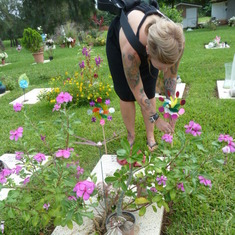 Shan at cemetery