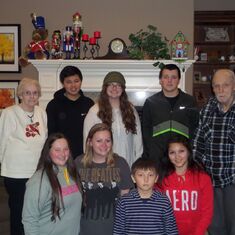 Christmas 2013 with Grand kids: Chris, Jackie, Austin, Emily, Tiffany, Anthony, Alexis (John not pictured)