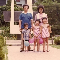 Choi family at Longwood gardens