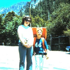 Mom with David - Off to camp!