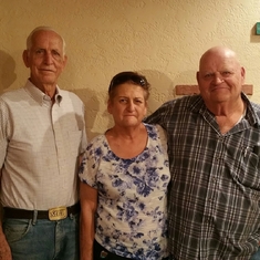 Uncle Ray, Mom, Uncle Elmer.