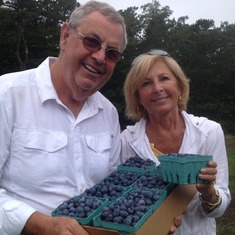 Sharon LOVED blueberries