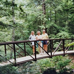 Shenandoah National Park June 1995 - Sunny, Mum, & Dad on Bridge
