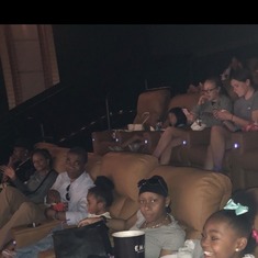 Kei bday with the family at the movies