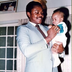 Shawcross Moore with Chimaobi Shawcross Godwin Jr. (Son)