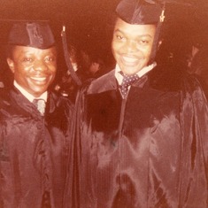 On Graduation day (Buffalo, New York) Emeka Anyikwa and Shawcross Moore