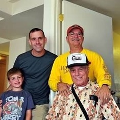 Four generations of Campbell men.