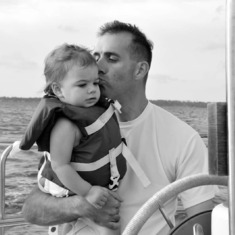 Sailing with his Katie-bear. He loved this picture.