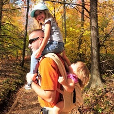 We loved Autumn hikes in the Blue Ridge mountains, 2010.