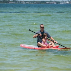 Paddleboarding at Pensacola Beach, June 2012