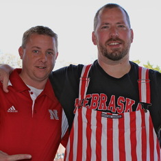 Matt and Shawn on their way to a Husker game