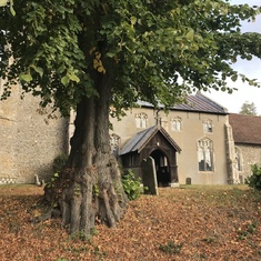 Church in Wyverstone where Shelley and Stan married