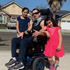 This handsome father of two pretty little girls was recently discharged from the hospital.