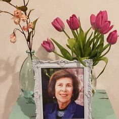 Fresh flowers in memory of my amazing Mom on Mother's Day 2022. 