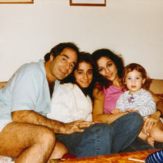 Dad, and sisters Sheree, Elise, Samara