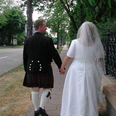 Mickey & Sherry, walk together through thick & thin - August 30, 2003